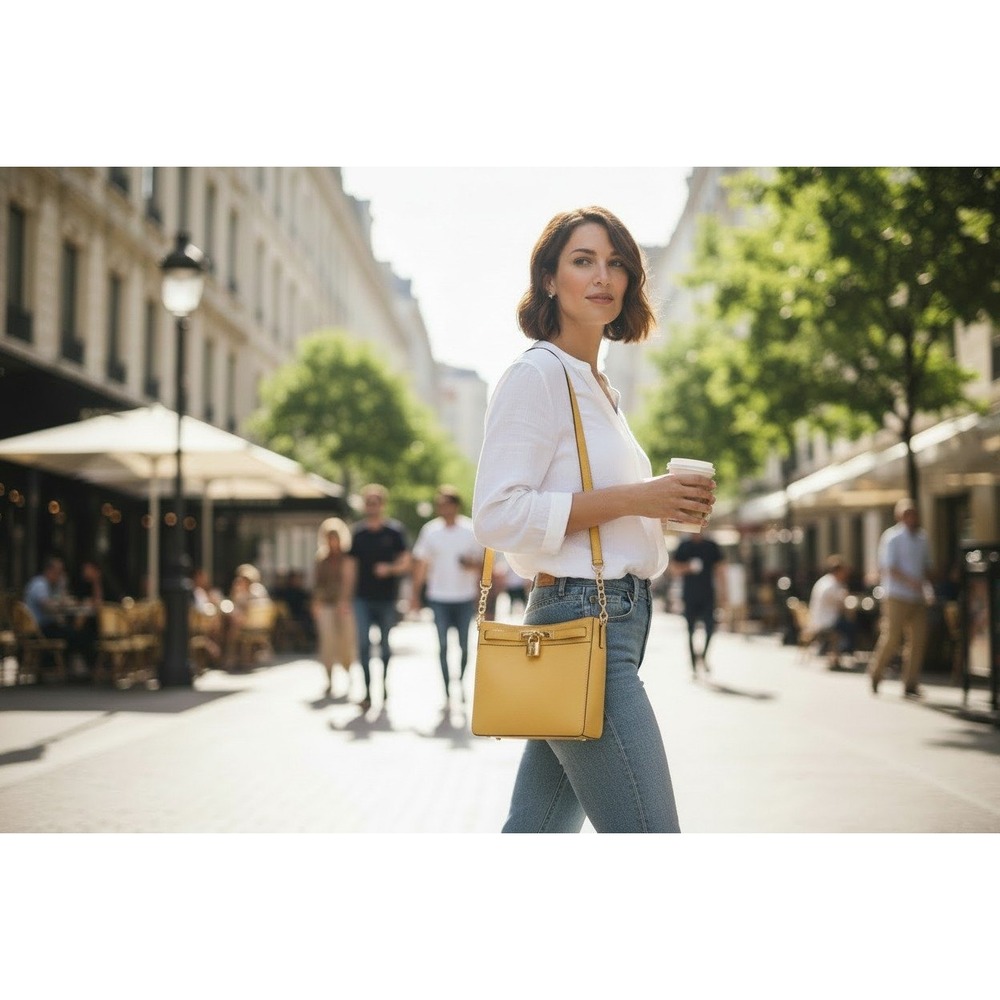 Michael Kors Saffiano Hamilton MD NS Messenger - NWT‎ (New)